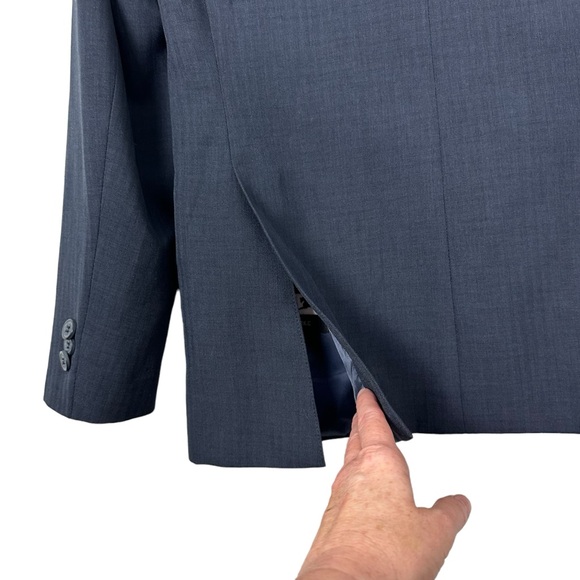 R.J. Classics Girl’s 18R Hampton Blue Label Show Coat Navy Herringbone - Picture 9 of 10